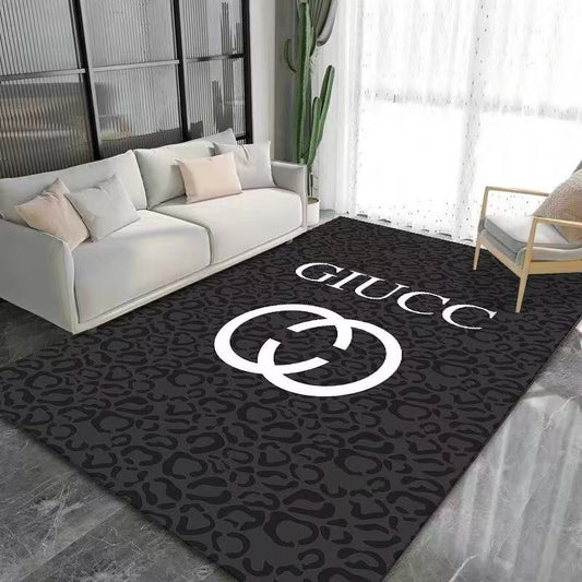 ブランドロゴ入りのクラシックなカラーブロックストライプラグ